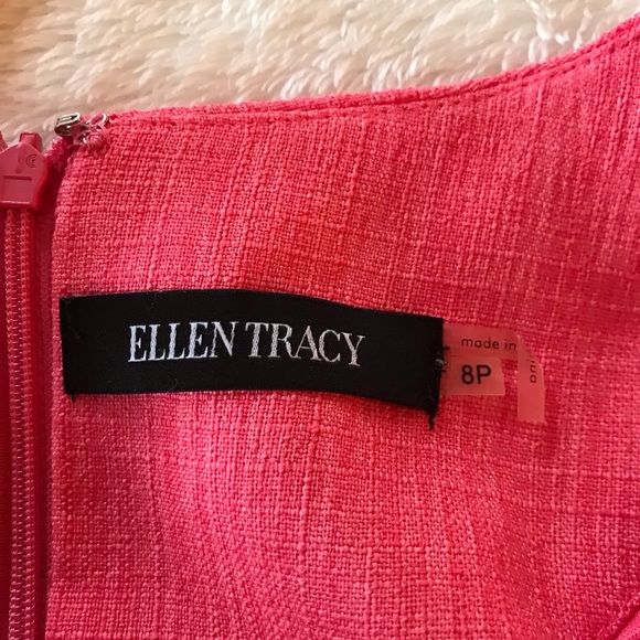 Ellen Tracy sleeveless pleated linen dress - Picture 2 of 9